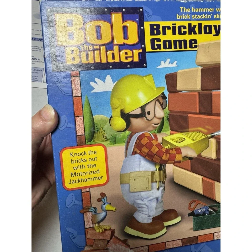 Bob The Builder Bricklaying Game Vintage 2002 Hasbro Complete Damaged Hammer